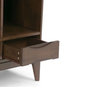 Mobili contenitori Harper Cube marrone noce per soggiorno con cassetti - Product Image 3