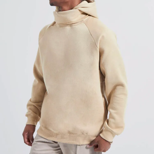Sudadera con Capucha Extra Grande Personalizada, de Algodón Grueso y Pesado, Estilo Francés, con Hombros Caídos, 500 g/m², Impresión Serigrafiada - Product Image 5