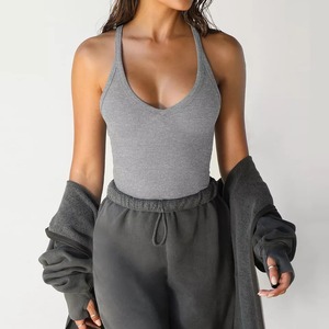 Chaleco de Yoga Reductor para Mujer, de Alta Elasticidad, Estilo Deportivo, Top de Yoga con Doble Forro de Poliéster, Color Negro - Product Image 4