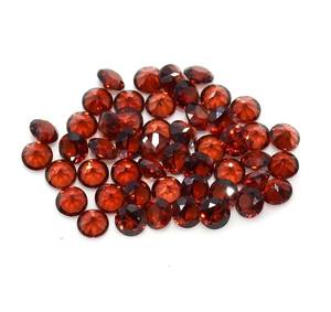 Granate Rojo Natural, Corte Redondo Facetado, Calibrado, Piedra Preciosa Suelta Certificada, Sin Tratar, Lote Listo para Engastar en Joyería - Product Image 4