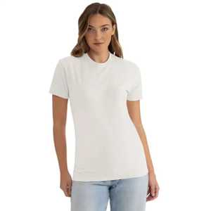 Camiseta Blanca para Hombre, Manga Corta, Cuello Redondo, Corte Regular, Informal, Tela de Algodón, Color Sólido, Transpirable, Logotipo Personalizado en la Parte Delantera - Product Image 5