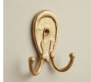 Vintage Gold Finished Aluminum Towel <b>Hooks</b> Perfect For Wall Mounted Storage And Elegant Home Decoration - Product Image 4