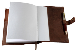 Carnet de notes en cuir de buffle ligné avec logo personnalisé pour fournitures de bureau en gros, journal imprimé sur mesure - Product Image 6