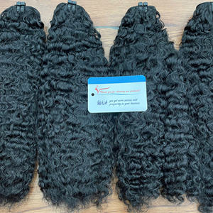 Nuevo artículo, paquete de cabello rizado birmano, extensiones de cabello humano de Color negro Natural, sin desprendimiento, sin enredos - Product Image 6