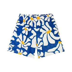 กางเกงขาสั้นออกกำลังกายผู้ชายแบบตาข่ายรุ่นใหม่ น้ำหนักเบา เหมาะสำหรับวิ่งและใส่ลำลองในฤดูร้อน ลายพิมพ์สวยงาม รับผลิตตามแบบ OEM ODM - Product Image 1