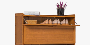 Étagère de présentation industrielle en bois style shabby chic pour chaussures, livres, meubles de rangement pour cuisine, hôtel, salle de bain, école, atelier - Product Image 6