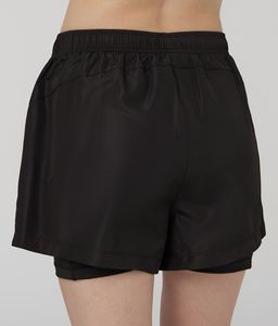 Shorts amples pour femmes printemps-été, doublure en coton, nylon à mémoire de forme, pantalon décontracté à jambes larges, taille élastique avec cordon de serrage - Product Image 4