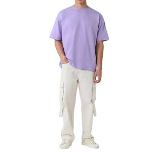 Manufacturer Wholesale <b>Extra</b> <b>Large</b> Men's Cotton T Shirt Customizable Sports Wear Blank Solid Casual Tee - Product Image 4