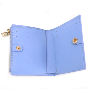 Portefeuille portable pour femme, mini, en cuir PU, personnalisable avec logo, couleur unie, pour cartes de crédit, vente en gros transfrontalière - Product Image 1