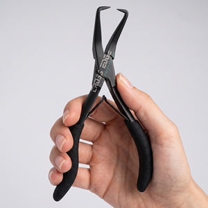 Pince de retrait d'extensions capillaires en acier inoxydable, outil de dépose de micro-anneaux pour extensions de cheveux - Product Image 6