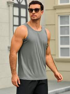 Camisetas sin mangas para hombre, chaleco muscular de punto, licra, poliéster, secado rápido, transpirable, ecológico, 220g, impresión digital, gimnasio, fitness, entrenamiento - Product Image 2