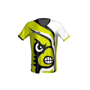 Maillot de polo Esports personnalisé en gros, uniforme de club de gaming, chemise de tournoi pour joueur professionnel par sublimation, col en V extensible, fabricant OEM - Product Image 2