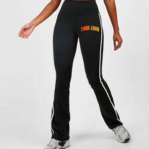 Leggings de yoga pour femmes, décontractés, taille haute élastique avec cordon de serrage, de haute qualité, respirants, séchage rapide, légers, longueur intégrale, couleur unie - Product Image 4