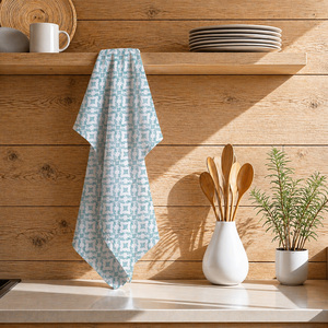 Serviettes de cuisine imprimées fleuries 100% coton, promotionnelles, en provenance d'Inde, avec design personnalisé, pour la vente en gros - Product Image 1