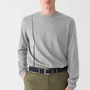 Camiseta '' SOSH 4 '' para hombre, camiseta de manga larga con cremallera lateral Rumi - Product Image 1