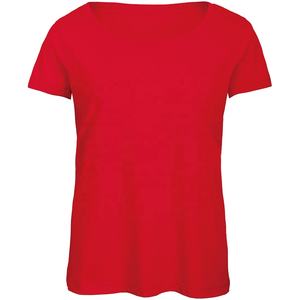 Camiseta de mujer personalizada de diseñador liso de algodón suave, camiseta de mujer reciclada de manga corta con cuello redondo y corte ajustado estampado al por mayor - Product Image 6