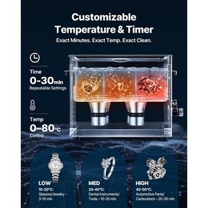 Limpiador Ultrasónico Profesional de 15L con Pantalla Digital, 240W, Acero Inoxidable, Incluye Limpiador Ultrasónico - Product Image 6