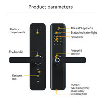 Verrouillage de porte intelligent par mot de passe numérique Ttlock Blue-Tooth Fingerprint avec caméra