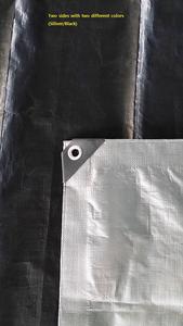 ผ้าใบกันน้ำ K-Tarp Vina คุณภาพสูง ขายดีที่สุด รับผลิตแบบ OEM ODM ผ้าใบ PE สำหรับงานปานกลาง สีดำ สีเงิน ปรับแต่งความหนาและตัดตามสั่งได้ - Product Image 6