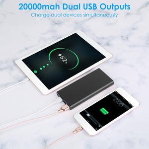 Portatile 20000mAh Power Bank doppia uscita USB caricatore del telefono con tipo C & Micro USB ingresso esterno batteria - Product Image 3