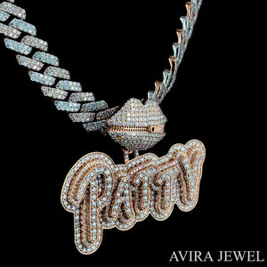 เครื่องประดับฮิปฮอปแบบยูนิเซ็กซ์ เงินแท้ 925 ชุบทองคำขาว ประดับเพชรโมอิสซาไนต์ จี้ห้อยคอสำหรับผู้ชายและผู้หญิง พร้อมใบรับรอง GRA - Product Image 6