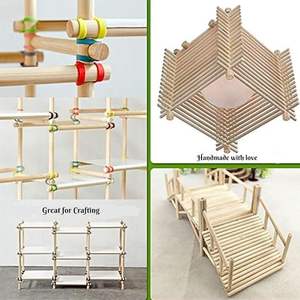 Bâtonnets à gâteau en bambou (30,5 cm x 5 mm) - Bâtons artisanaux en bois non finis, bois dur naturel, style européen, haute qualité, pour artisanat de mariage - Product Image 5