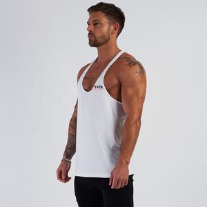 High Quality 100% Polyester Quick Dry Racerback Tank <b>Tops</b> for Men Breathable Fitness Workout Performance Gym Printed Spring - Product Image 4