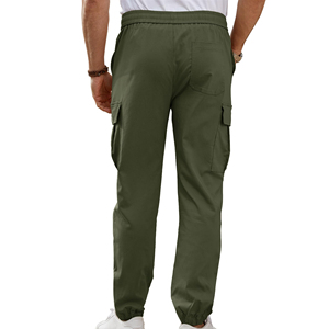 Wholesale <b>Men</b> Cargo Pants Custom Design Multi Pocket Outdoor Casual <b>Trousers</b> <b>Elastic</b> Waist OEM ODM Garment Manufacturer Custom - Product Image 4