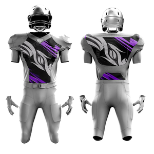 Uniforme de Fútbol Americano de Poliéster Diseñado con Tela Transpirable y Duradera que Ofrece un Ajuste Cómodo para el Entrenamiento en Equipo - Product Image 3