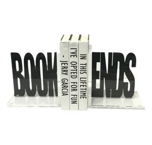 Transparent Acrylic Bookend <b>Stand</b> For Creative Bookshelf Decoration And Professional Office Organization Needs - Product Image 2