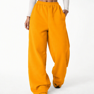 Pantalones de chándal anchos de mujer con lavado ácido personalizado, 100% algodón, de peso pesado, para invierno, estilo urbano, al por mayor - Product Image 5