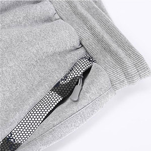 Ensemble de survêtement sportif pour homme en polyester et coton imprimé délavé à l'acide - Séchage rapide, design 2-en-1 - Product Image 5