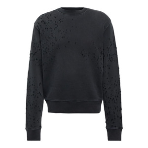 Sudadera Negra de Cuello Redondo para Hombre con Diseño de Puntos, Corte Regular, Tejido de Algodón, Estilo Casual para Otoño - Product Image 5