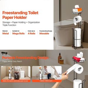 Tissue <b>Roll</b> Storage <b>Rack</b> for Bathroom/Washroom Premium Paper Holder - Product Image 2