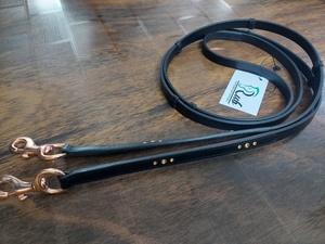 Rub International 7860R Rienda de tela ligera de 15mm para equitación ecuestre Accesorio de cuero estándar internacional Tapones Piedras - Product Image 2