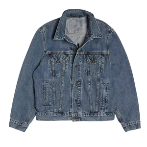 Wholesale <b>denim</b> <b>coat</b> in black <b>denim</b> featuring lined jacket Factory Price Private Brand Supply - Product Image 6