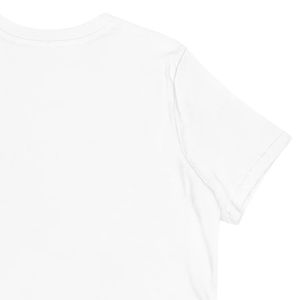 Camiseta Blanca de Cuello Redondo y Manga Corta para Mujer con Diseño Gráfico Azul con Letras 1938 en la Parte Delantera, Camiseta Informal de Algodón para Uso Diario y Estilo Urbano - Product Image 4