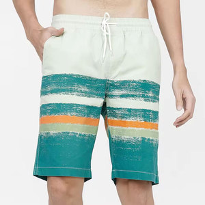 Rohzen Sports Men's Summer Shorts-<b>Canvas</b> 100% Cotton Elastic Waist Quick Dry Mid Waist Casual Design for Travel Leisure - Product Image 1