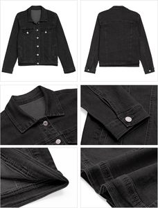 Women's <b>Cropped</b> <b>Denim</b> <b>Jacket</b> Vintage Blue Button Closure Casual Street Style OEM Custom Fashion Outerwear Premium Quality Fit - Product Image 5