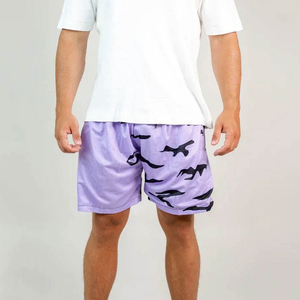 Shorts en maille 100 % sublimée pour homme, style streetwear, taille élastique confortable, impression par sublimation personnalisée, écologiques - Product Image 2