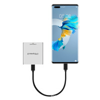 Lecteur de carte CFexpress Type B USB3.2 Gen2 10 Gbps Adaptateur de stockage de mémoire de carte CF Thunderbolt 3 Type C pour PC Ordinateur portable Téléphone