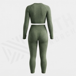 Conjunto de Yoga para Mujer de Primera Calidad, Ropa Cómoda, Transpirable, para Gimnasio, Ejercicio, Ropa Deportiva - Product Image 2