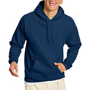 100% coton lourd basique coton mélangé brodé pull à capuche pour hommes impression personnalisée surdimensionné sweats unis - Product Image 1