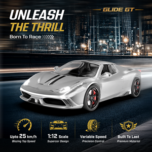 Voiture RC Mirana Glide GT de qualité hobby pour enfants et adultes, véhicule RC expert contrôlé par application, vitesse maximale de 25 km/h, utilisation intérieure/extérieure, avec portes - Product Image 6