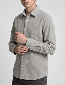 Chemise habillée formelle à manches longues pour homme, col boutonné, en polyester, pour le bureau, vente chaude personnalisée, hauts professionnels, fabrication OEM ODM - Product Image 3