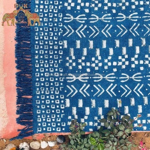 Alfombra Lavable Teñida a Mano Natural, Hecha a Mano, Extra Gruesa, Antideslizante, Ecológica, con Estampado Personalizado a Rayas de Algodón Tejido de Alta Calidad - Product Image 6