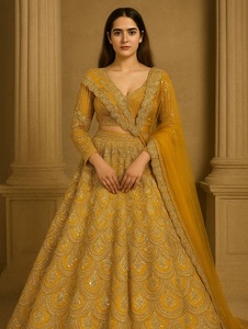 Lehenga Choli, Traje Tradicional Indio para Bodas, Bellamente Diseñado con Lentejuelas para Ocasiones Especiales, Atuendo Elegante para Mujer - Product Image 1