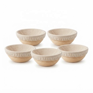 Cesta de fermentación de pan al por mayor, cesta de fermentación de masa madre de ratán tejida a mano, banneton natural hecho a mano para hornear - Product Image 2