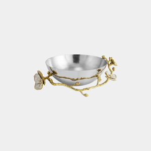 Moderno Tazón Minimalista de Metal Negro con Interior Dorado y Tres Patas para Servir Alimentos, Hecho a Mano, Suministro Directo de Fábrica OEM - Product Image 6