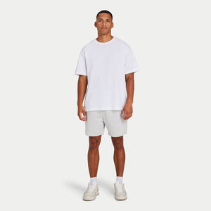 Shorts Bermuda en coton uni pour homme, taille mi-haute, cordon élastique, décontracté, avec poches, logo sur le devant - Product Image 5